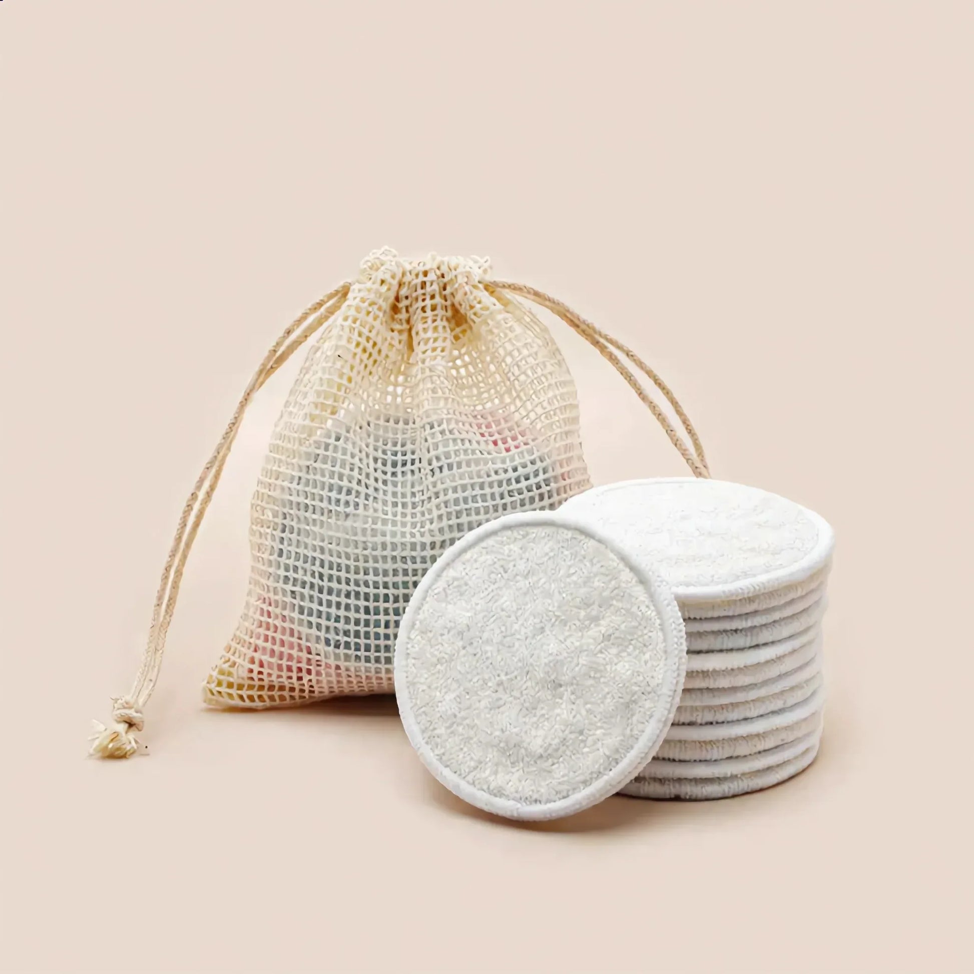 Noélune Reusable Bamboo Cleansing Pads – Gentle Makeup Removal Set - Noélune