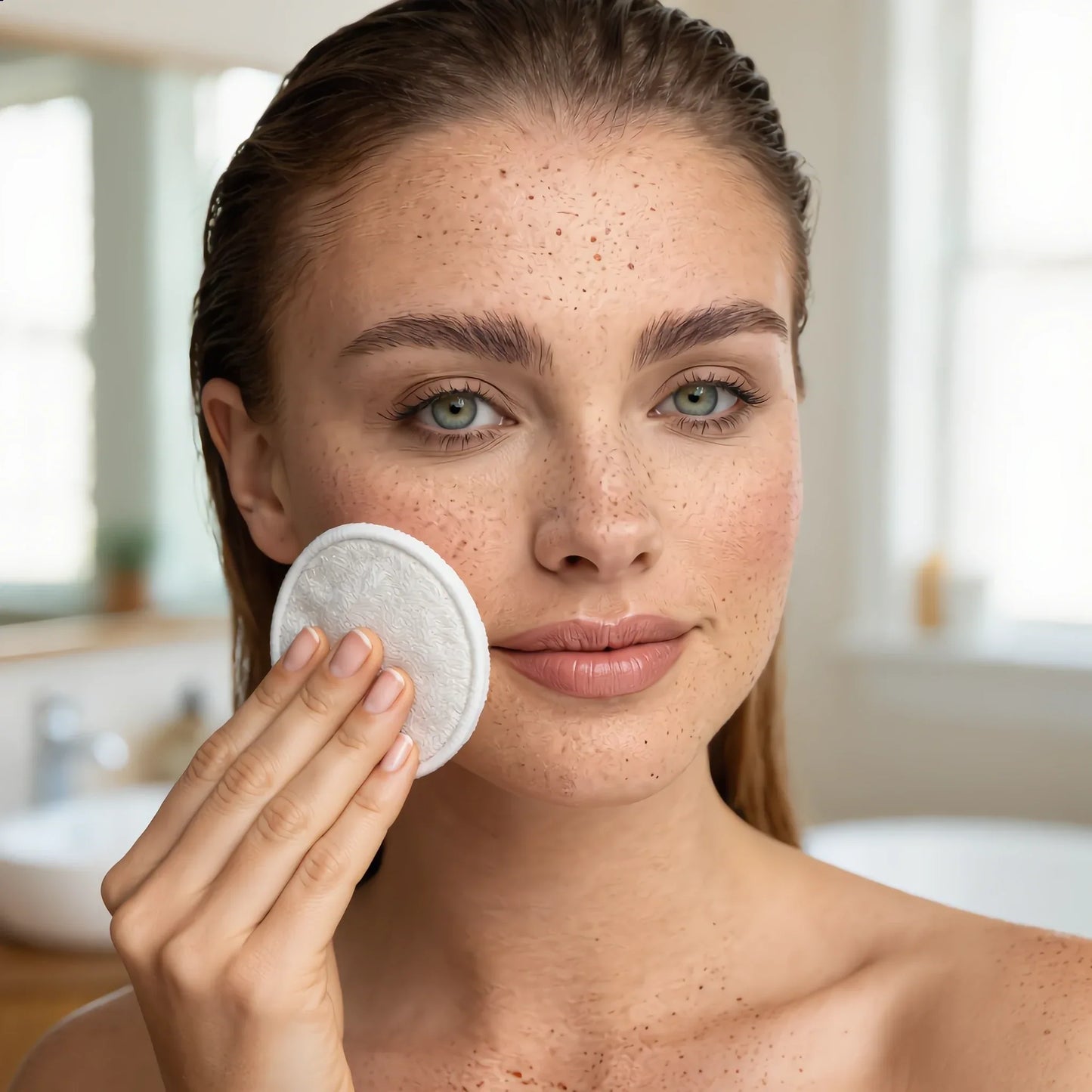 Noélune Reusable Bamboo Cleansing Pads – Gentle Makeup Removal Set - Noélune