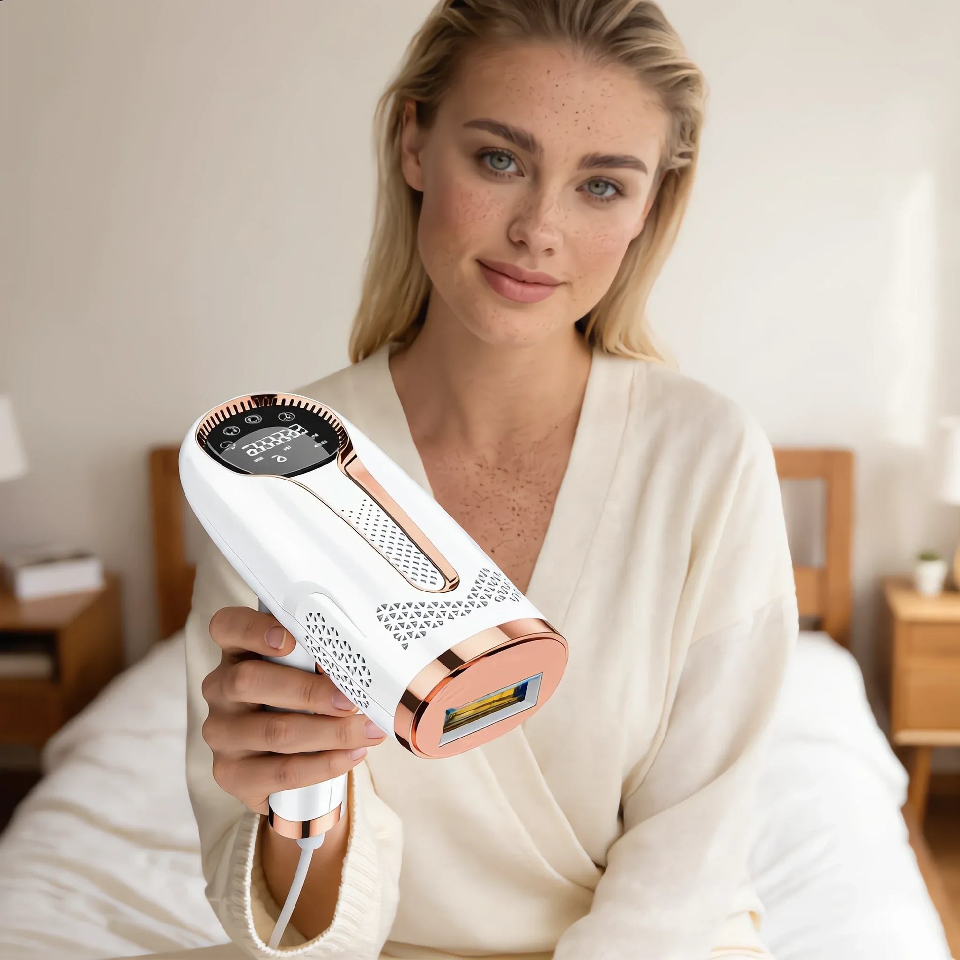 Noélune IPL Hair Removal Device – At-Home Ice-Cooling Touch Screen Care - Noélune