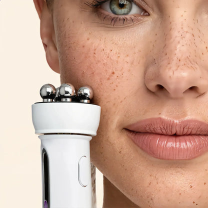 Noélune EMS Rotating Facial & Neck Massager – LED & Gentle Heat Ritual - Noélune