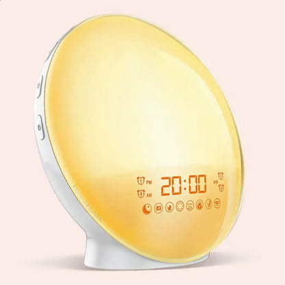 Noélune Sunrise Wake-Up Light Alarm Clock – Natural Light & Sound Sleep Aid - Noélune