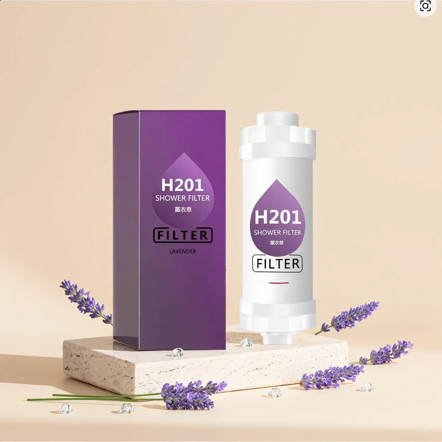 Noélune Vitamin C Shower Filter – Shower Water Filter With Scent Options - Noélune