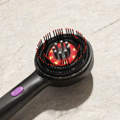 Noélune Scalp Massage Comb – Red Light Microcurrent Hair Therapy Device - Noélune
