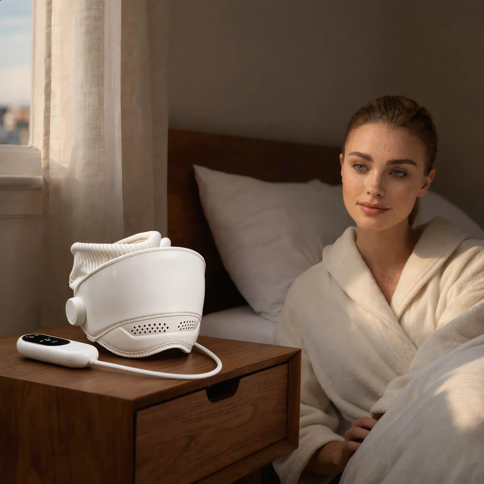 Noélune Heated Eye & Head Massager With Air Compression – Hot Compress - Noélune