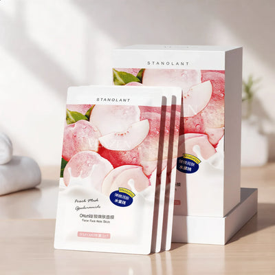 Noélune Peach Soothing Face Mask – Hydrating & Brightening After Treatment - Noélune