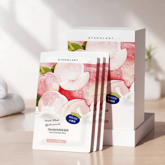 Noélune Peach Soothing Face Mask – Hydrating & Brightening After Treatment - Noélune