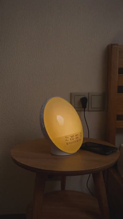Noélune Sunrise Wake-Up Light Alarm Clock – Natural Light & Sound Sleep Aid